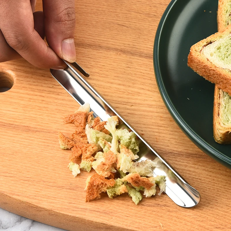 Restaurant Crumb Cleaner High Quality Stainless Steel Crumb Scraper Crumb Tool for Waiters Waitresses and Servers