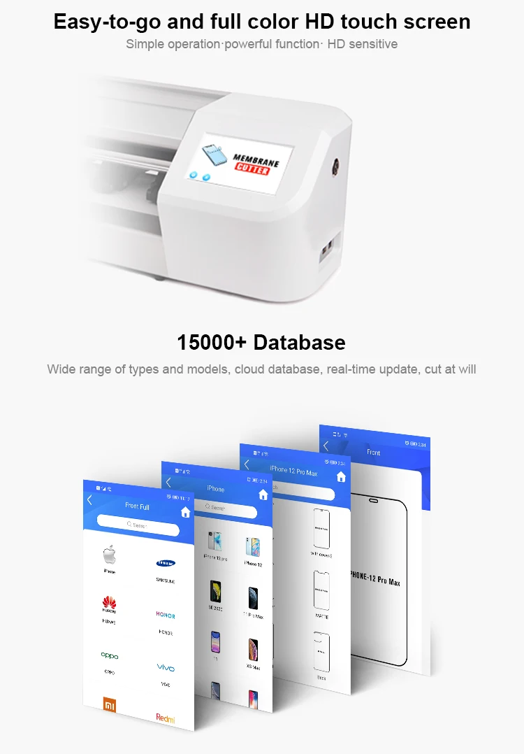 Mobile Tablet Laptop Protective Film Plotter Hydrogel Film Cutting Machine Smart Phone Skin Sticker Plotter Cutter For Iphone 14