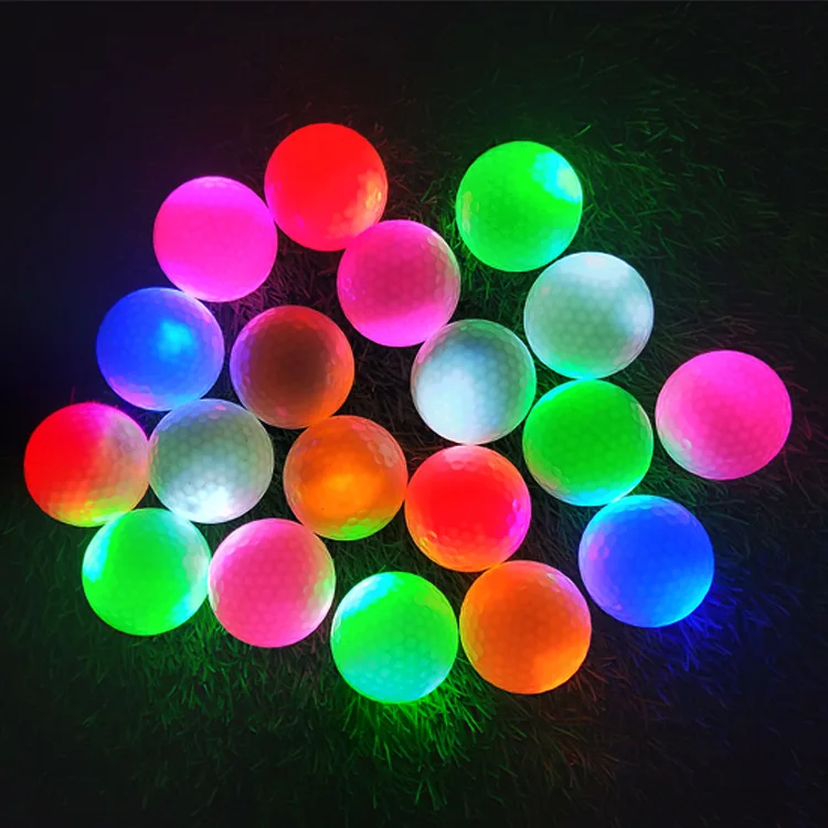 light activated uv light activated led printer surlyn led golf ball glow in the dark balle led light up golf balls