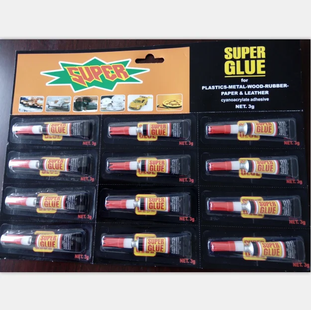 high quality super glue 3g  1*12 pcs on blister card