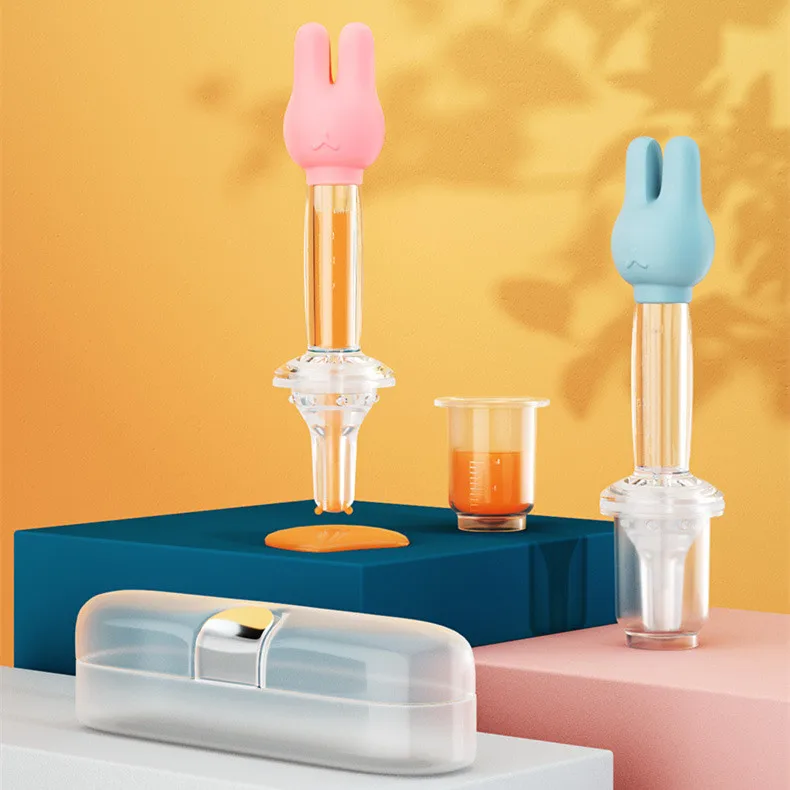 Baby Medicine Dispenser, Kids Medicine Pacifier, Soft Tip Liquid Medicine Syringe Dropper Feeder for Infant Toddler Newborn