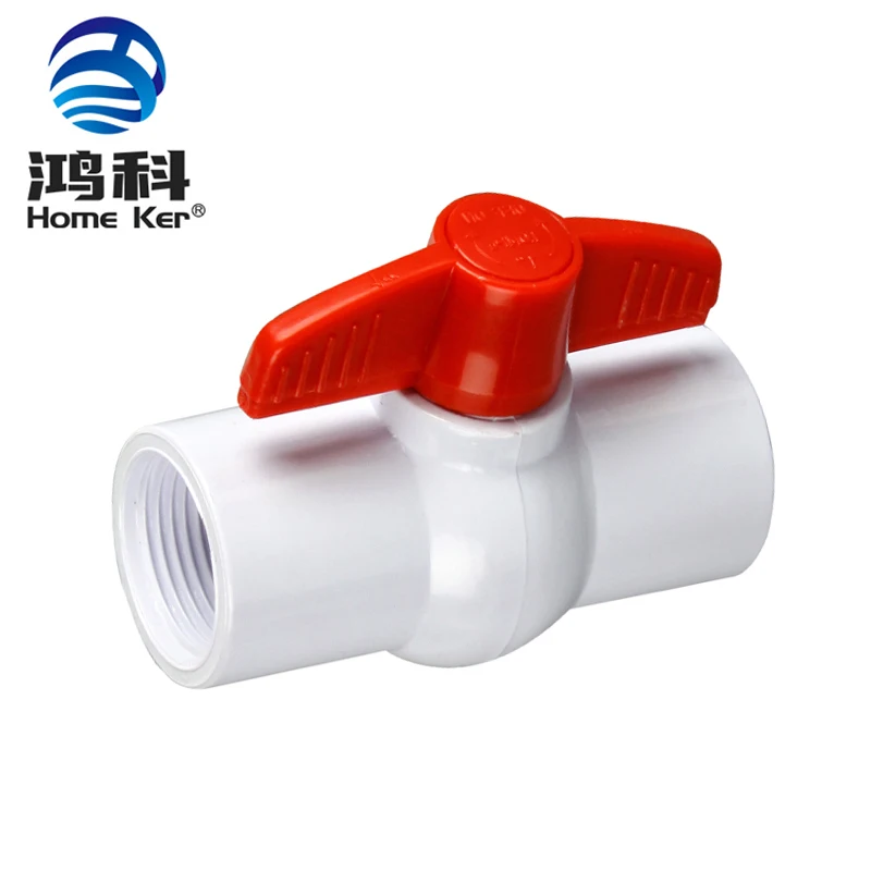 China Supplier High Quality Pipe Fitting Plastic Plumbing Material Fitting Newest Pvc Ball Valves