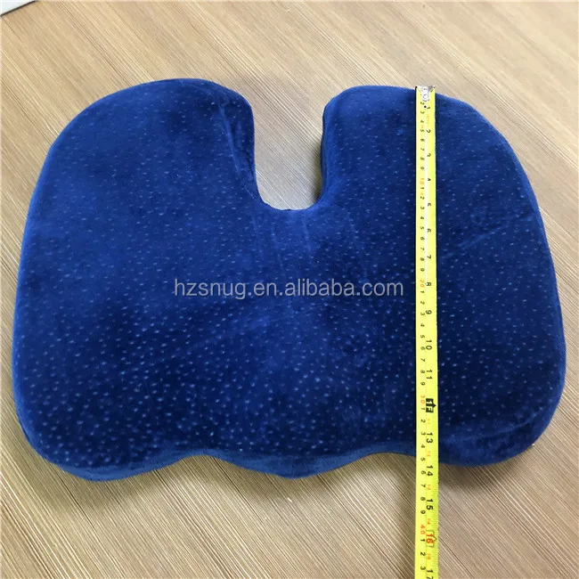 Orthopedic Memory Foam Coccyx Seat Cushion for Tailbone Pain, Sciatica, and Black Pain Relief Office Chair Wheelchair Car Seat