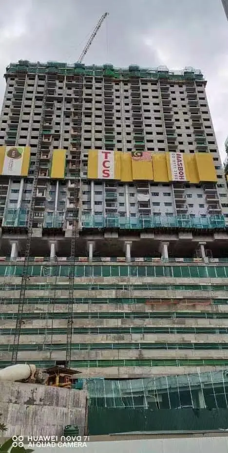 KK-SS-70-5K HDPE Heavy Duty Construction Safety Netting 1.83Meter X 5.1Meter Spider Shape Safety Net