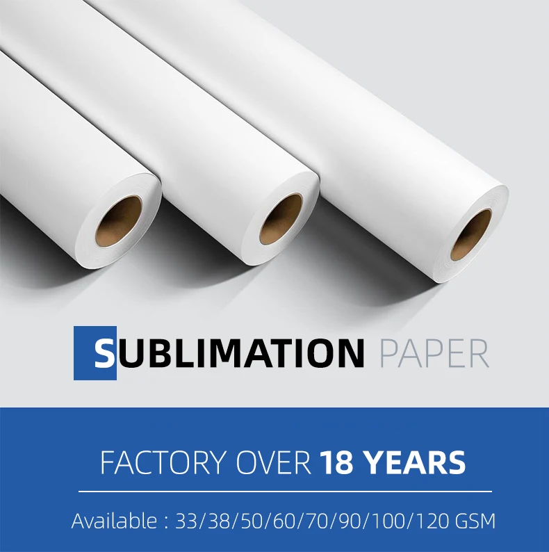 sublimation paper heat transfer   jumbo roll 160cm printing paper dye sublimation paper