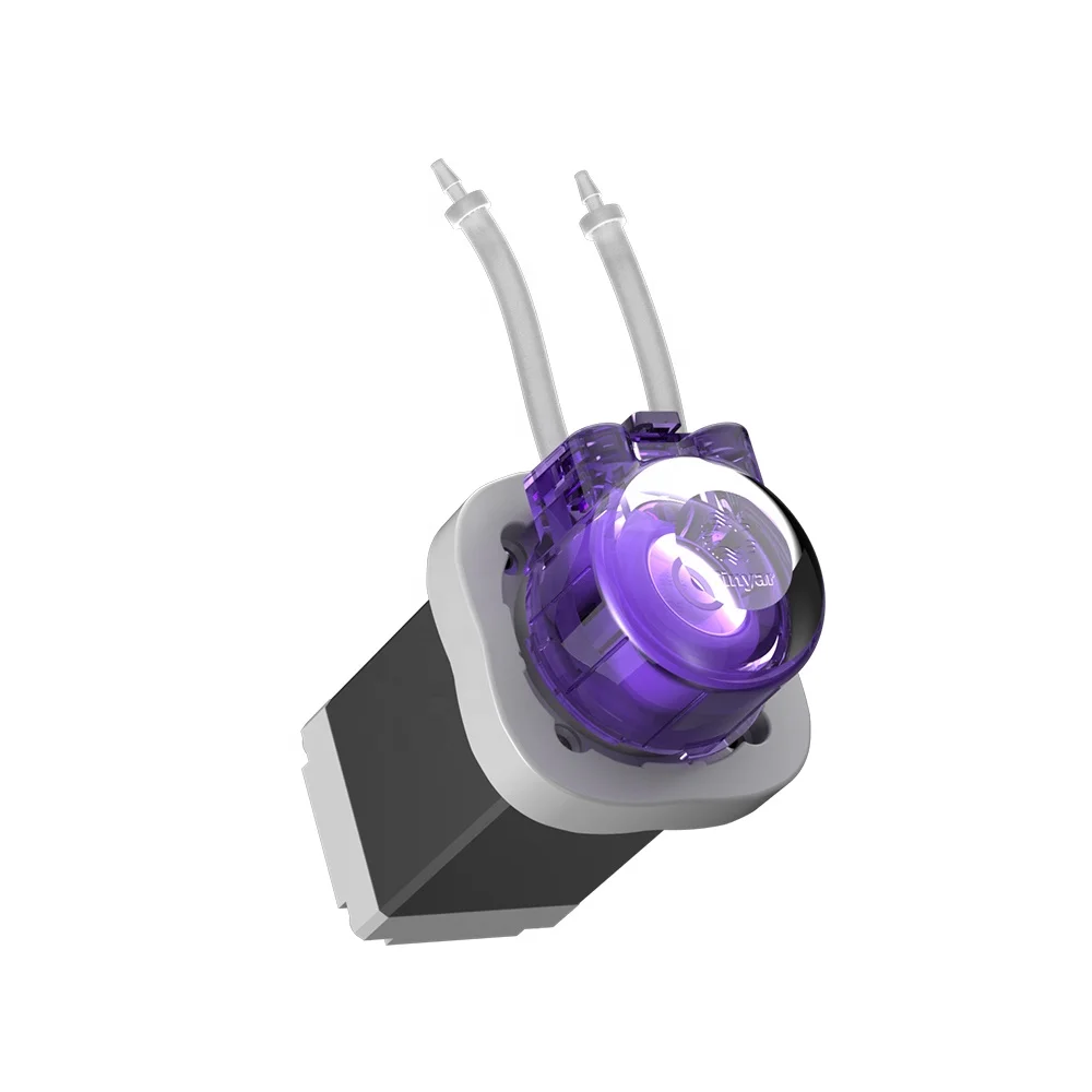 Cinyar AQB 12V 24V Stepper Motor Small Water Pump Mini Self-priming Pump STP Micro Peristaltic Pump for Medical Liquid Transfer