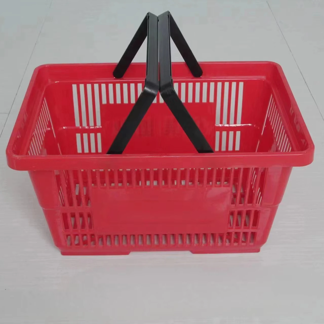 PFT High Quality Supermarket Shopping Single Handle Hole Hand Basket