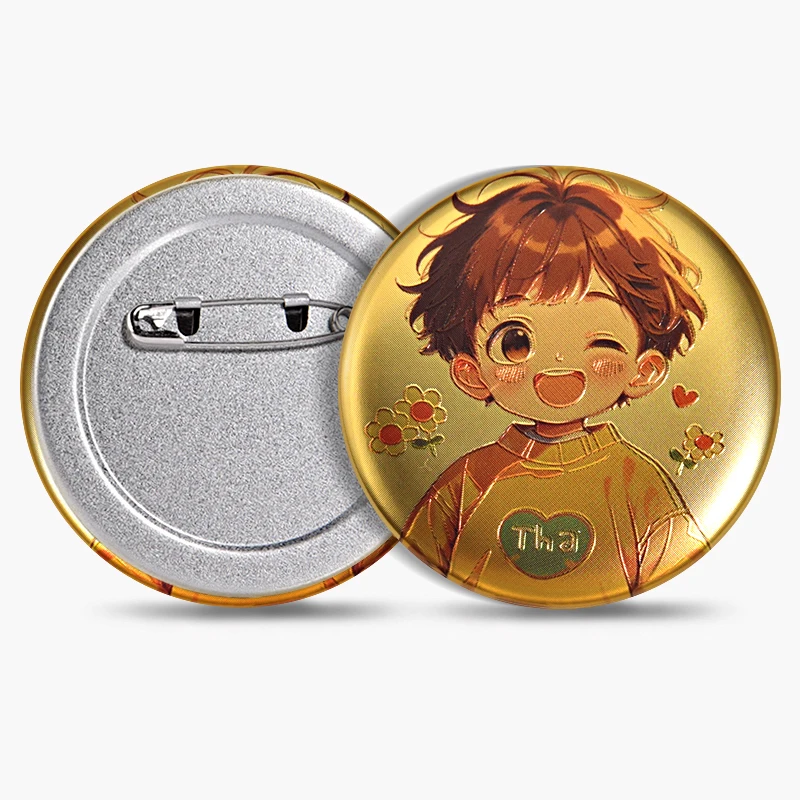 The latest button raised badge is suitable for cartoon star second Yuan performance commemorative badge customization