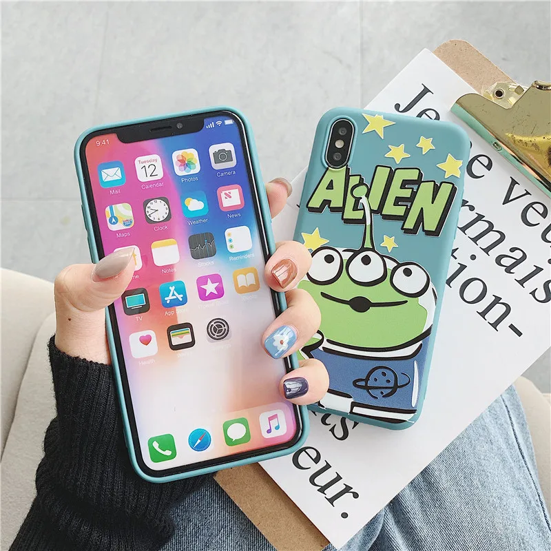 Free shipping For iPhone 11 Pro Max 11 Pro Xs X 8 Monster Inc University Aliens Soft Case