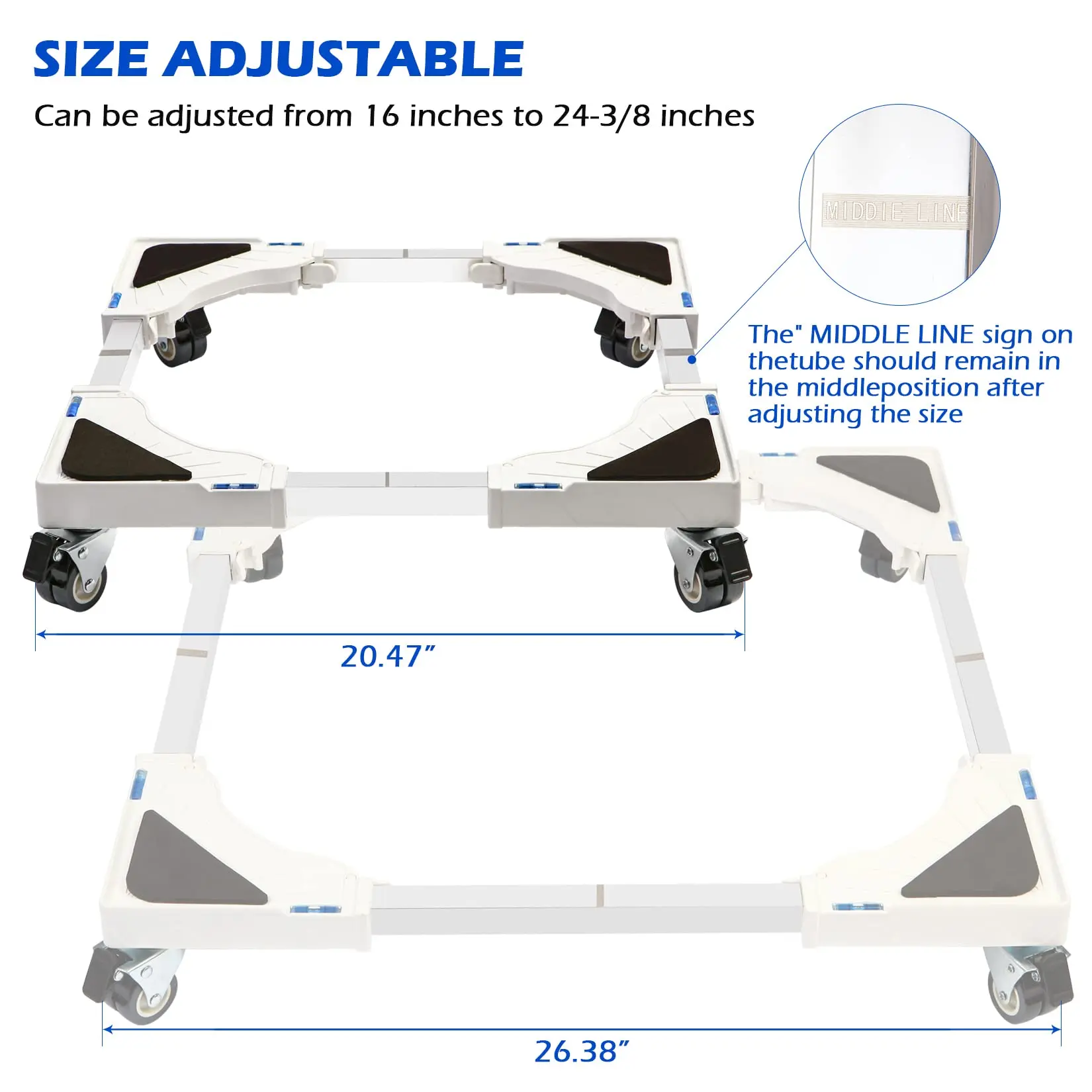 Appliance Dolly Cart  Plastic Base for Washing Machine and Refrigerator Washing Machine trolley wheels Base Fridge Stand