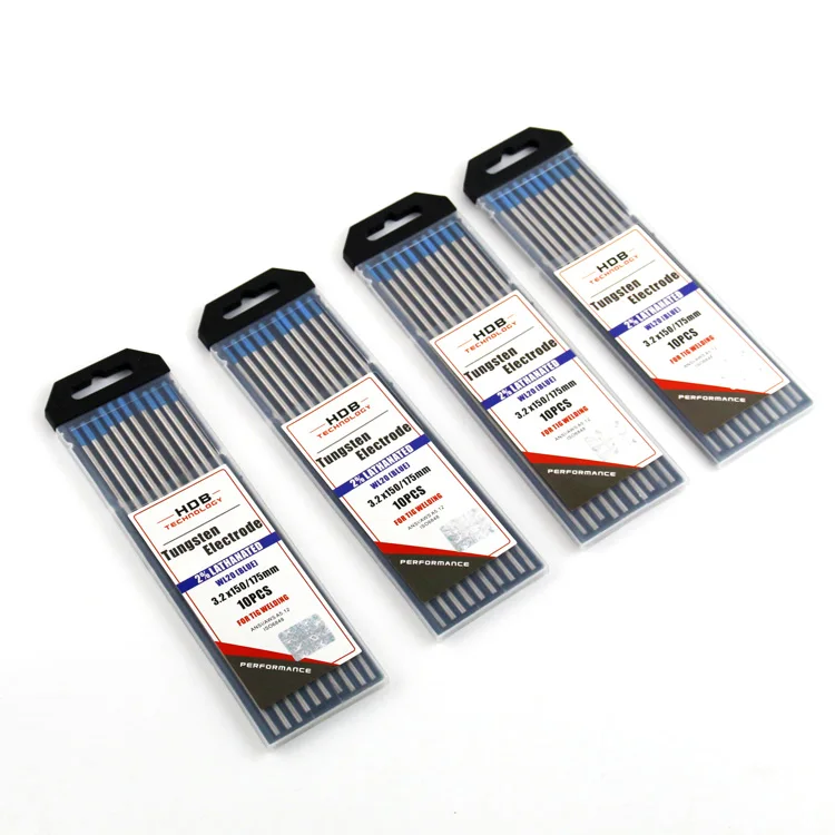 Battery spot welder Carbide Hardfacing Electrodes tungsten electrodes,La 2.0% Lanthanated Tungsten rod