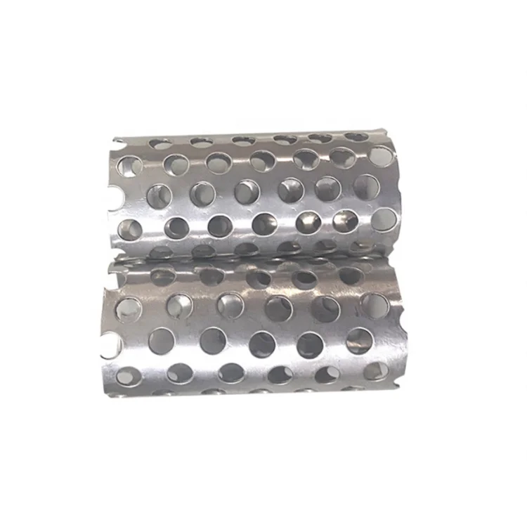10 micron stainless steel perforated cylinder filter tube pipe exhaust