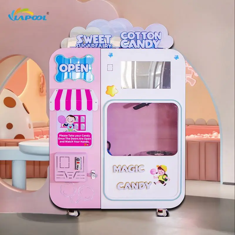 China Guangzhou Professional Electric Commercial Sugar Floss Sweet Cotton Candy Maker Vending Machine For Sale