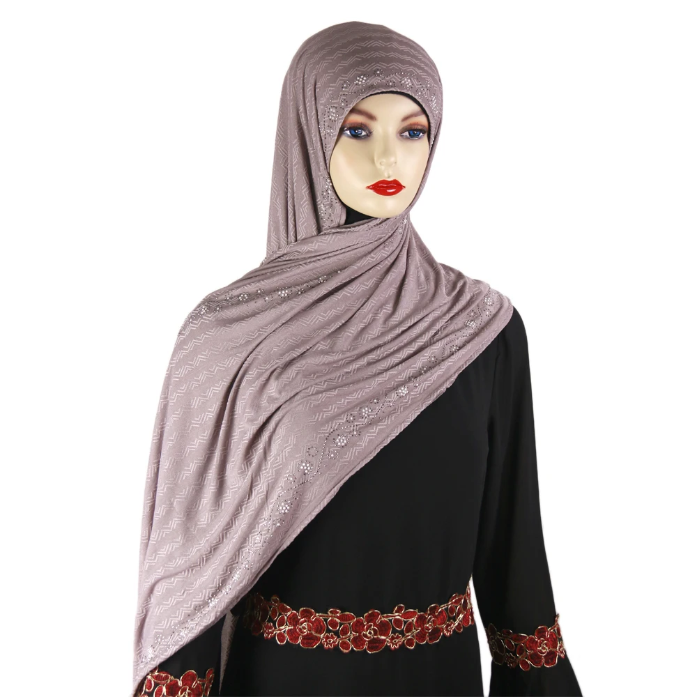 2021 Instant High Quality  Plain Color Crinkle Cotton Crepe Scarf Women Solid Ribbed Jersey Scarves And Shawls Hijab