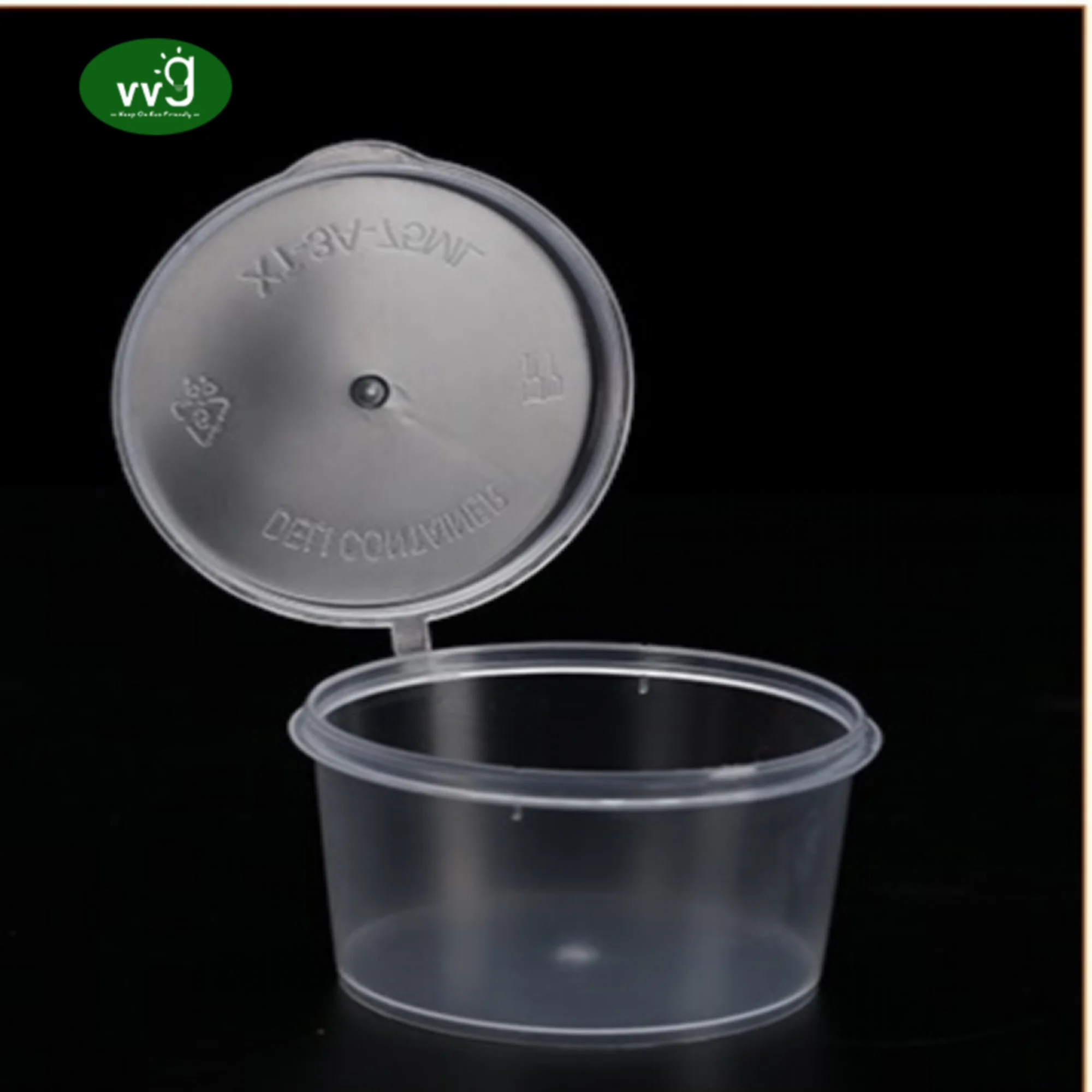VVG wholesale custom 0.75oz 1oz 1.5oz 2oz 2.5oz 3.25oz 4oz 5.5oz mini disposable portion container plastic sauce cup