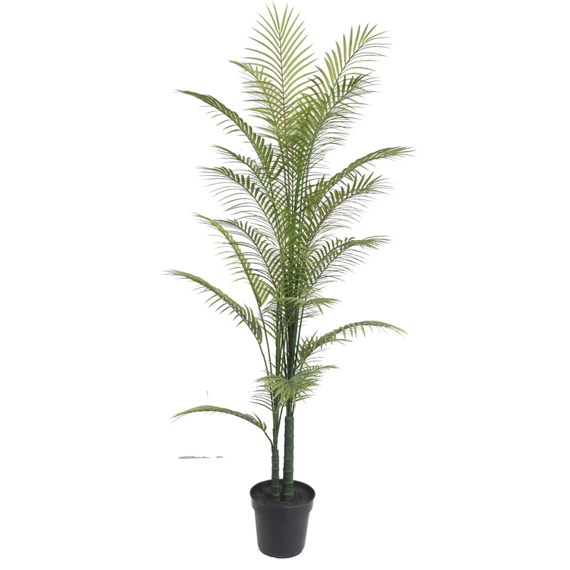 china supplier fake green plant bonsai for home garden plastic leaves tree for indoor outdoor decor artificial palm tree