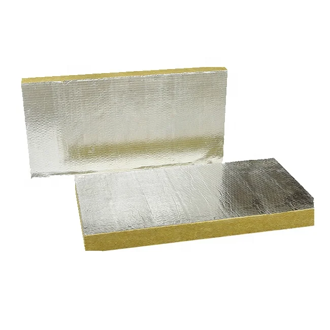 Aluminum Foil Glass Wool Board glass Wool Insulation construction Material insulated Cotton Roof Rock Wool Sandwich Panel