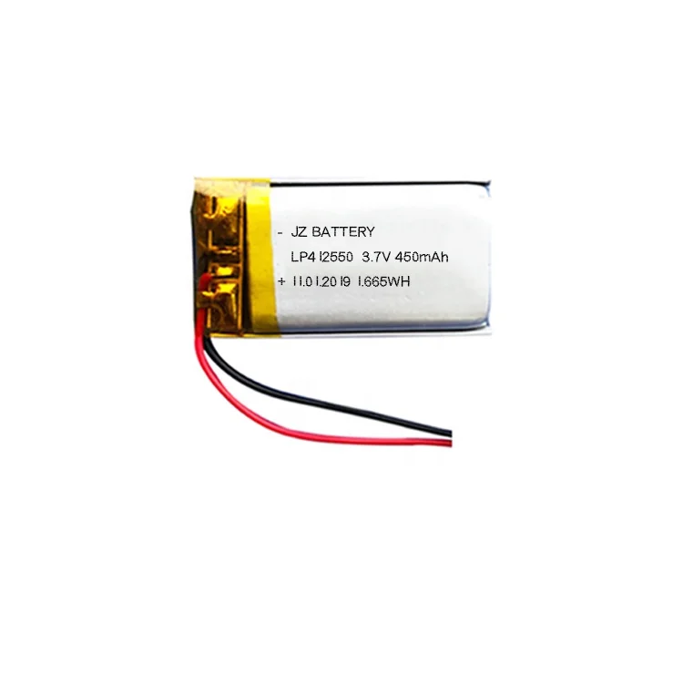 Competitive Price rechargeable 602530 3.7V 450mah li polymer battery for GPS device