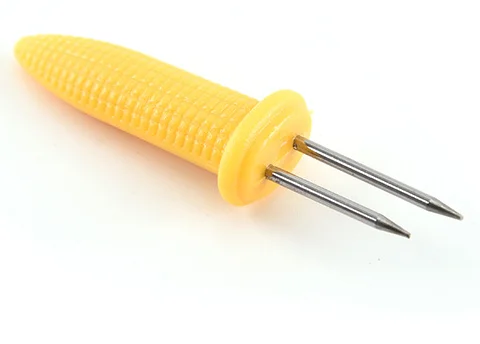 BBQ Cooking Tool Sweet corn on The Cob Skewers Sweetcorn Fork Stainless Steel Corn Holders