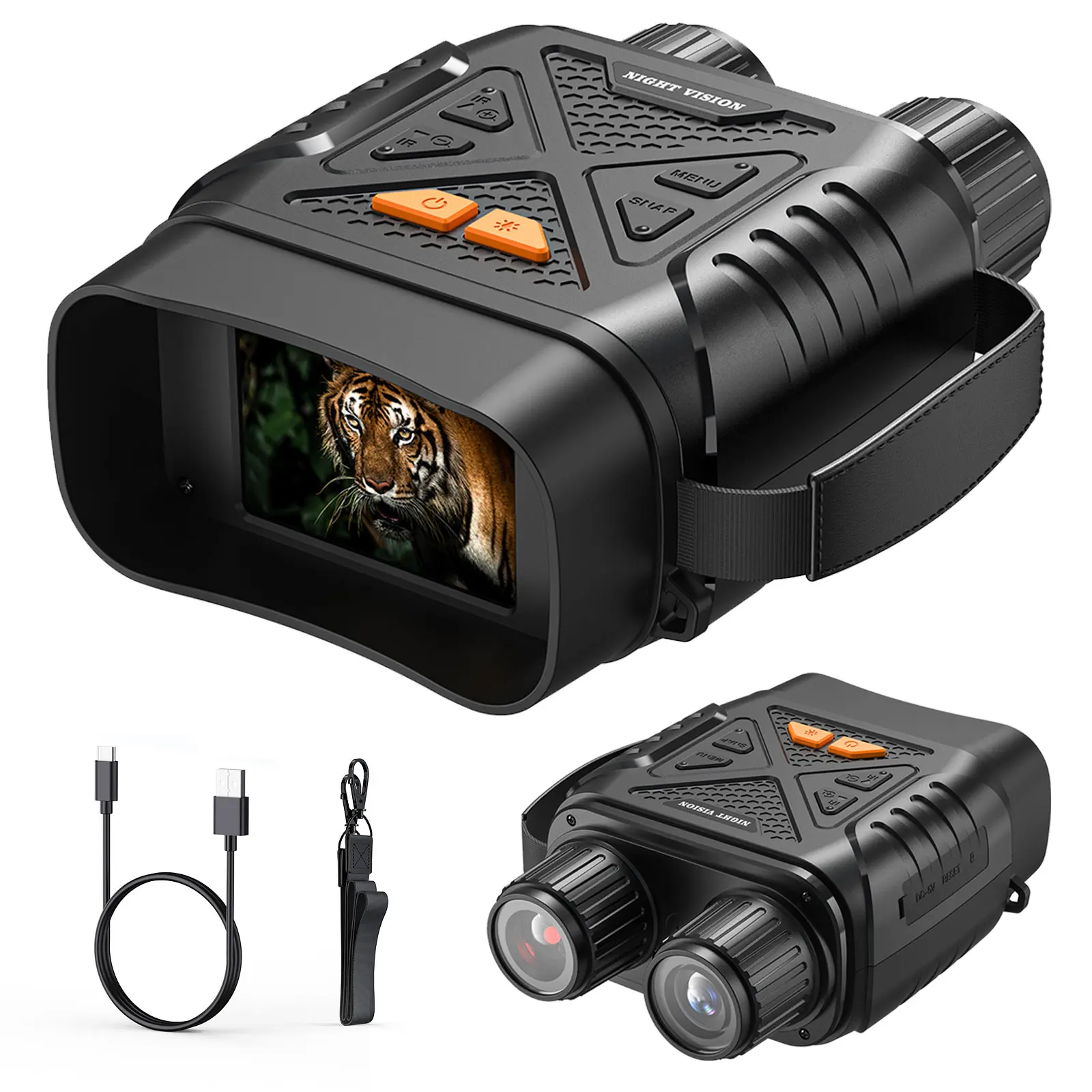 Оптом OEM устройство ночного видения 800 м 1080P 2MP 2 8 дюймов экран фото видео 10X бинокль с ночным видением для улицы