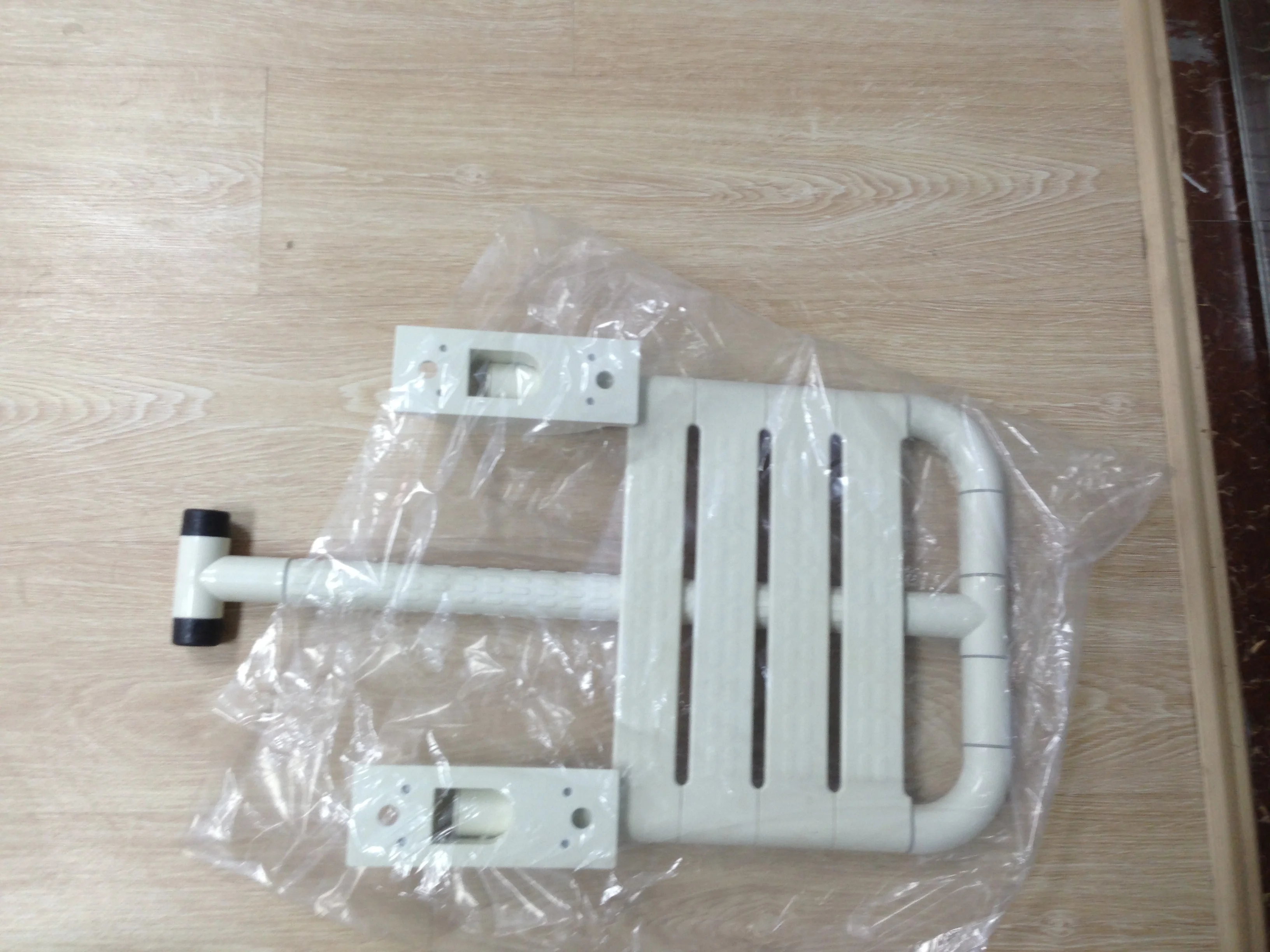 nylon abs folding shower seat with support leg for the disabled