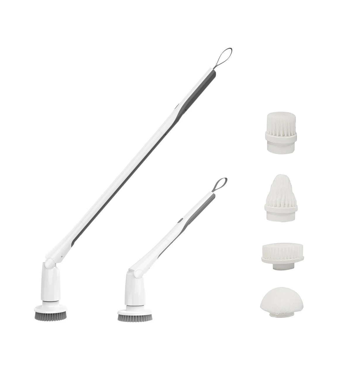 2023 new electric spin scrubber extendable handle adjustable angle  sweeper bathroom toilet kitchen  cordless power scrubber set