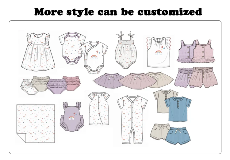 Custom printing pattern unisex Infant Jumpsuits toddler bodysuit newborn baby clothes rompers cute Bamboo baby pajamas