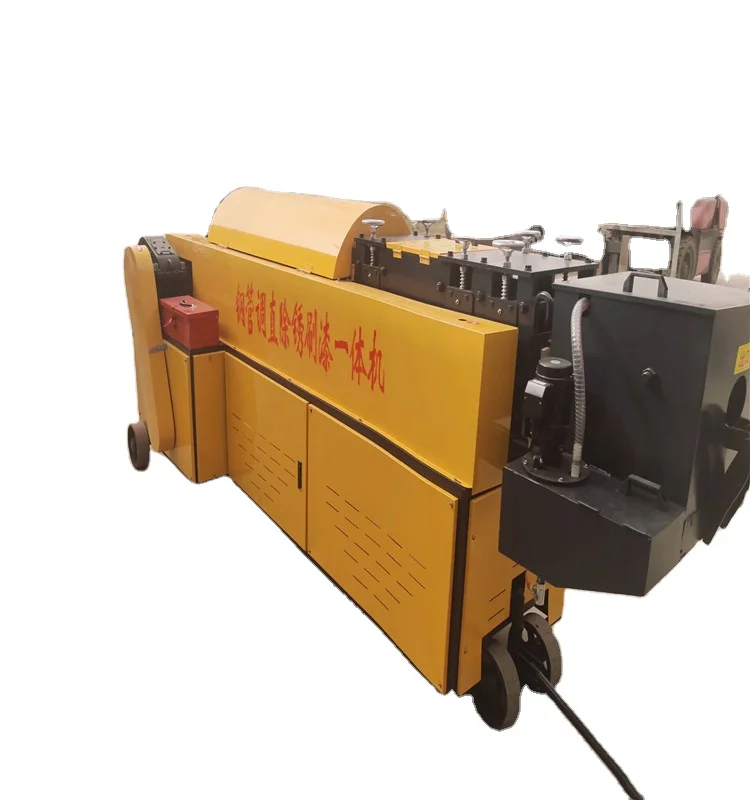 Hyperbolic 8-wheel And Rust Removal Metal Machine Wholesale Pipe Tube Straightening Tool And Capable