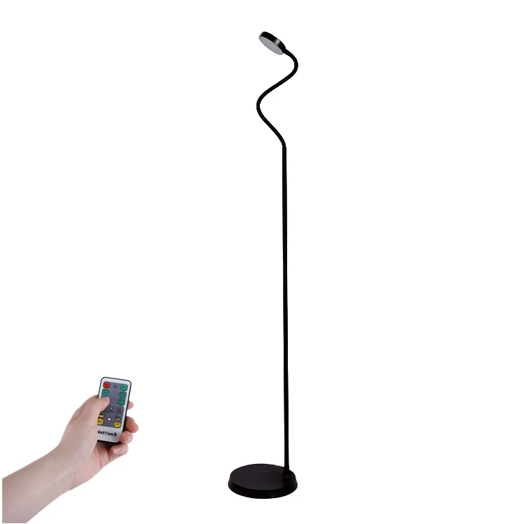 Nordic Remote Control Modern Led Floor Lamps With Adjustable Gooseneck Standing Light For Living Room