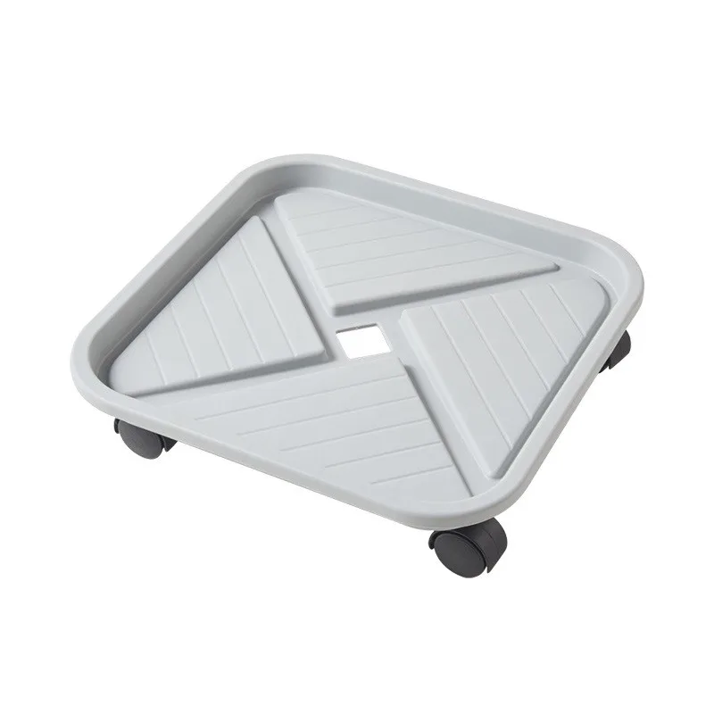 Factory Wholesale Round Square Pot Plant Stand Thickened Flower Pot Mover Holder with Drainage Water Container