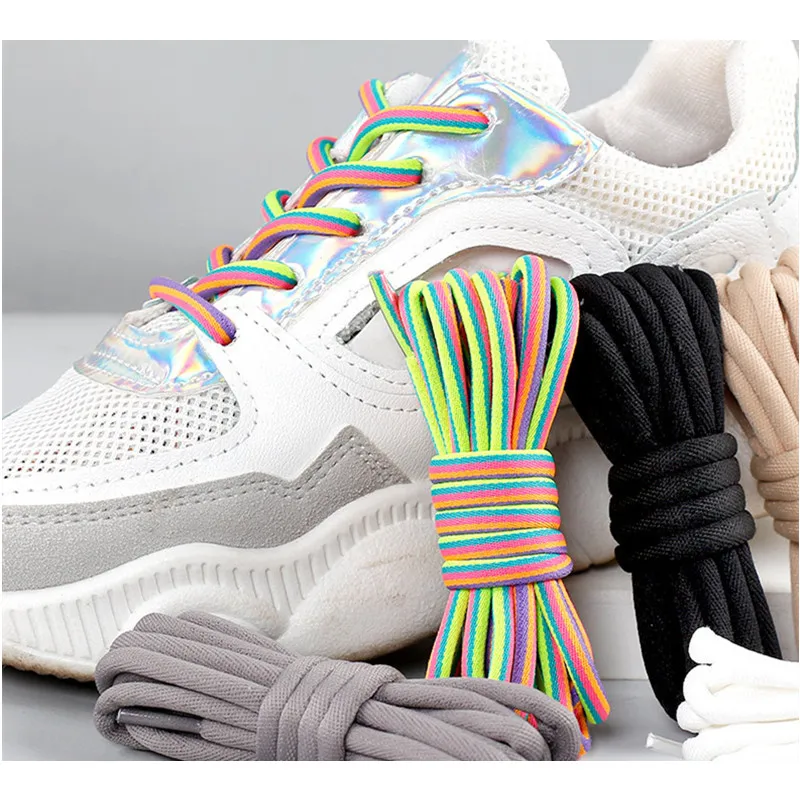 Yrunfeety Мода шнурки 70-200 см на заказ нейлоновая круглые для бега спортивные 14 видов цветов