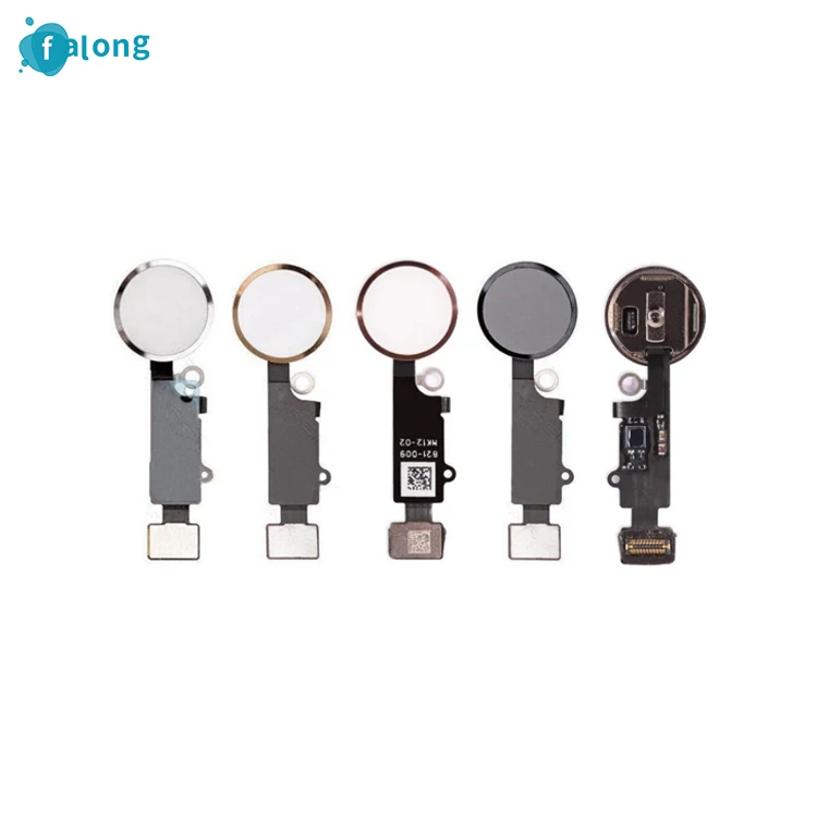 Home Button Flex Cable For iPhone 7 8 Plus Home Button With Flex Cable No Touch ID Fingerprint Function Replacement Parts (1600627303918)
