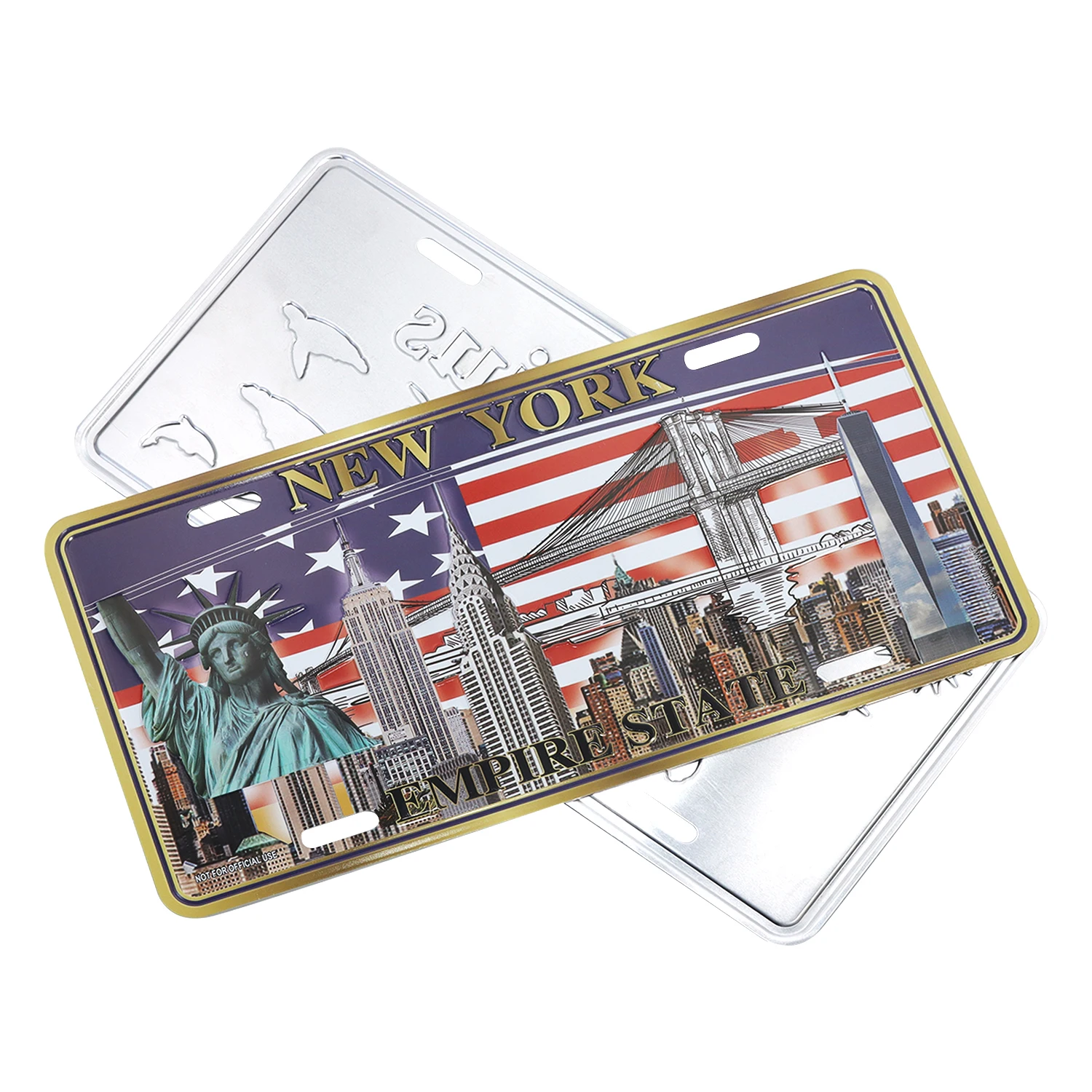 USA 13*50CM Aluminum embossed Car License Plate Number Car Plate custom License Plate for decoration