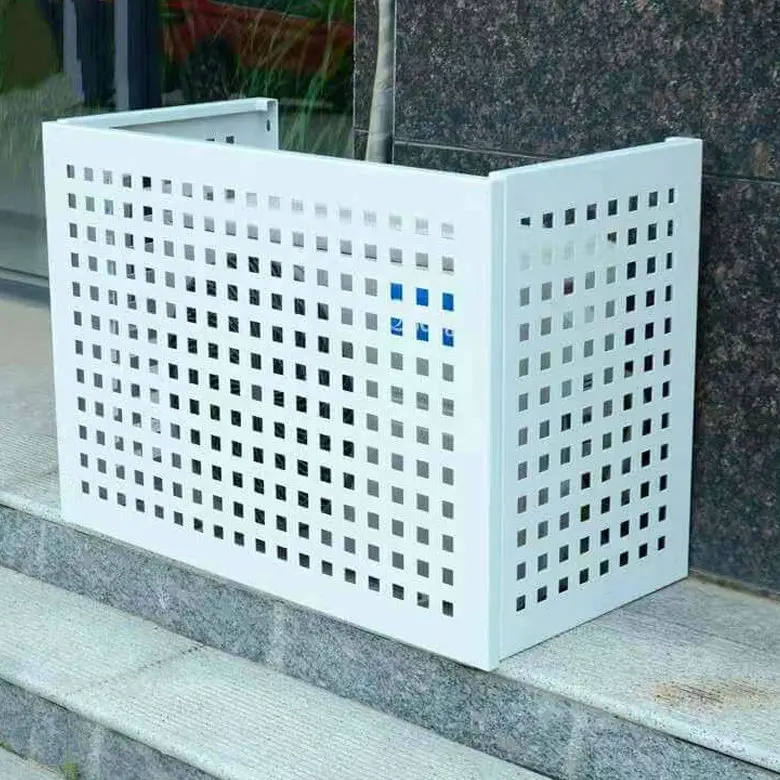 Outdoor Aluminum Air Conditioner ac cover Conditioner Protect Cover Metal Cladding
