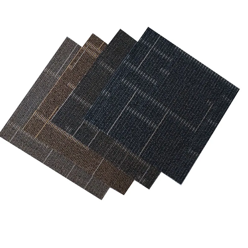 Factory Custom Supplier Non Slip 50x50cm Commercial Office Flooring Nylon Polypropylene Square Floor Carpet Tiles For Hotel Room