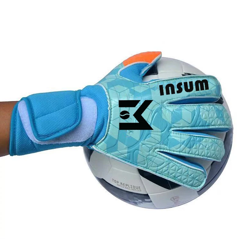 
2020 Wholesale Kids Adults Size Soccer Goalkeeper Gloves Professional Thick Latex Soccer Goalkeeper Gloves Premium 