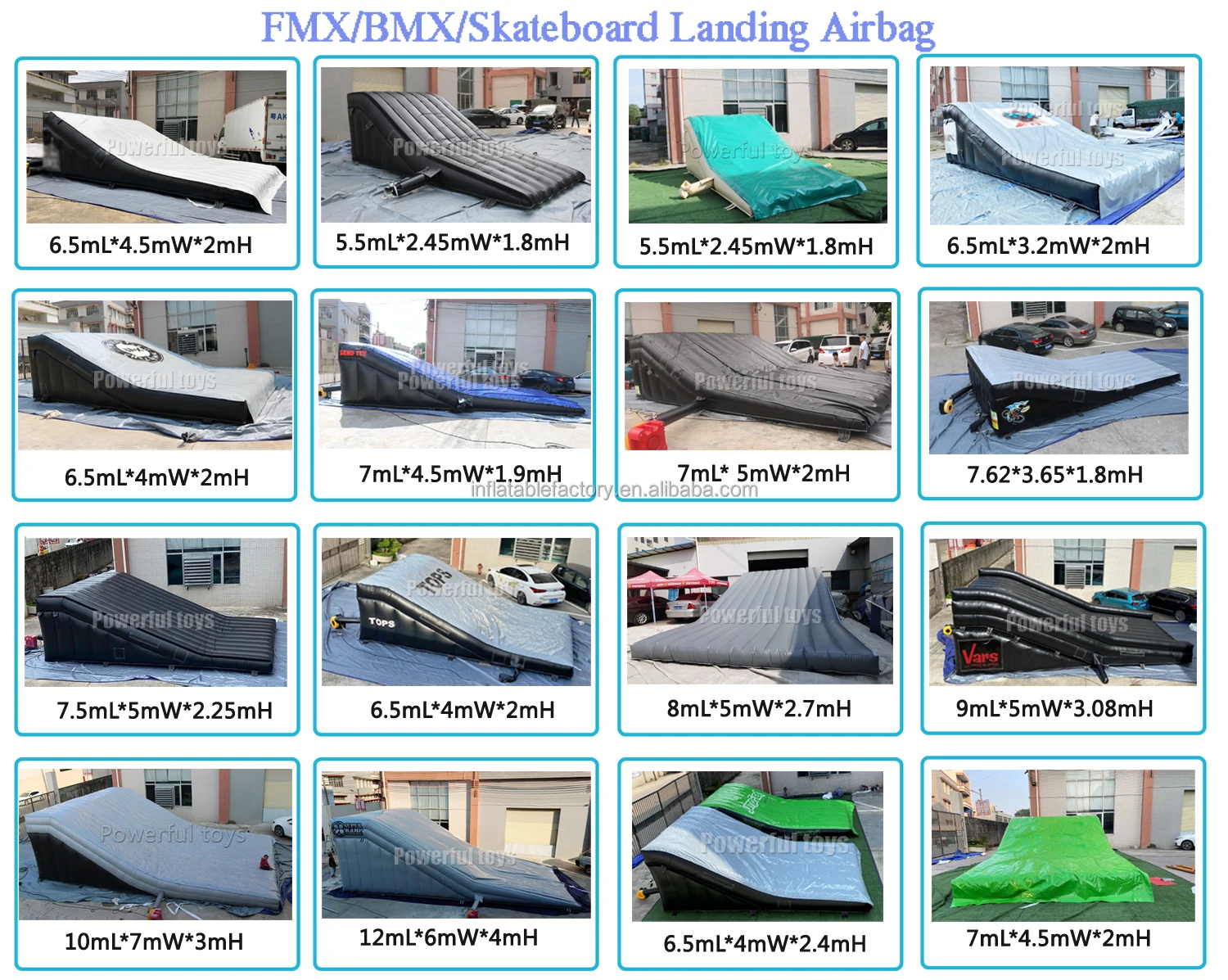 Factory direct  For Landing Airbag Inflatable Stunt Jump Game