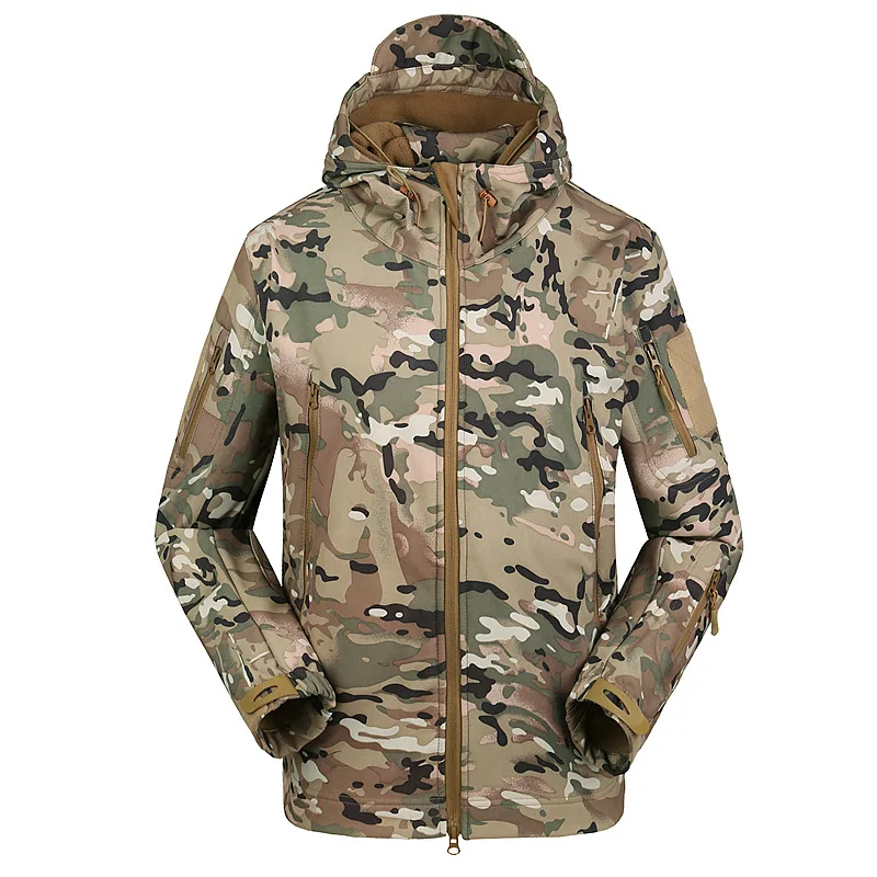 Camping Hunting Combat waterproof softshell winter tactical jacket