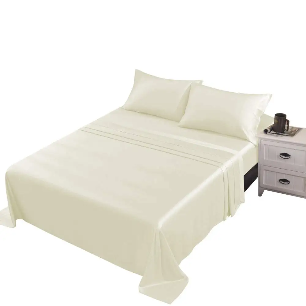 500 нитей 100% Египетский хлопок постельное белье, набор, Одноцветный сатина цвета для дома не предназначено для использования в отелях Queen размеры в зависимости от того, какие Yintex 223