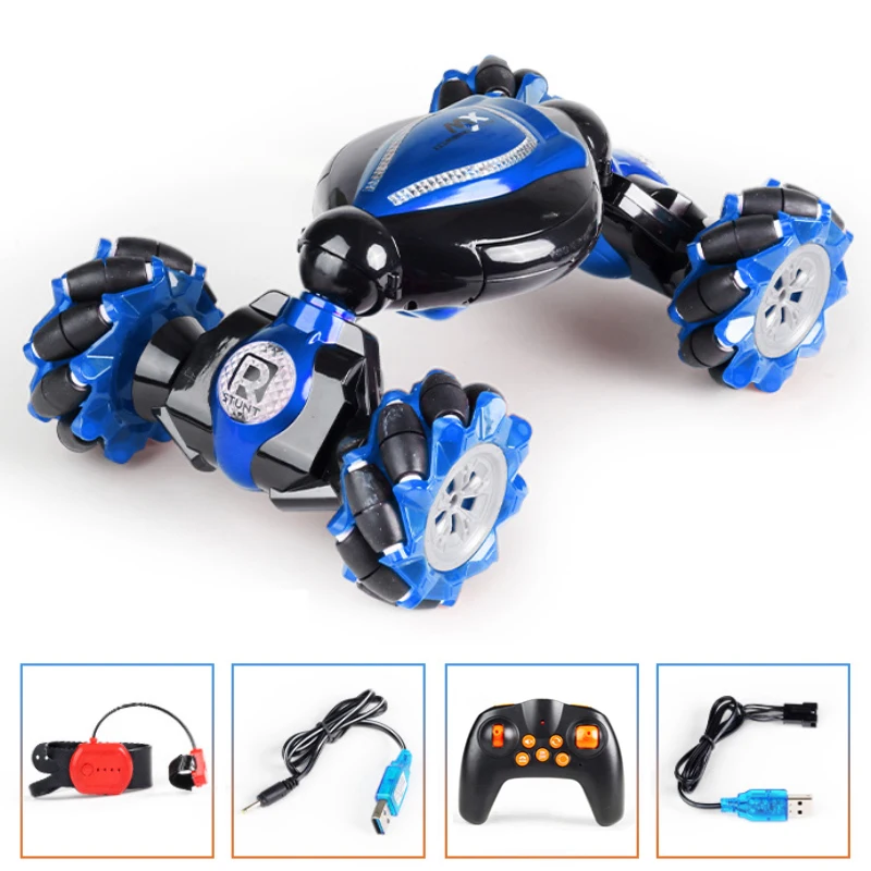 
Kids 2.4 GHZ Rolling Climbing Twist Hand Watch Rc Toys Gesture Stunt Remote Control Car 