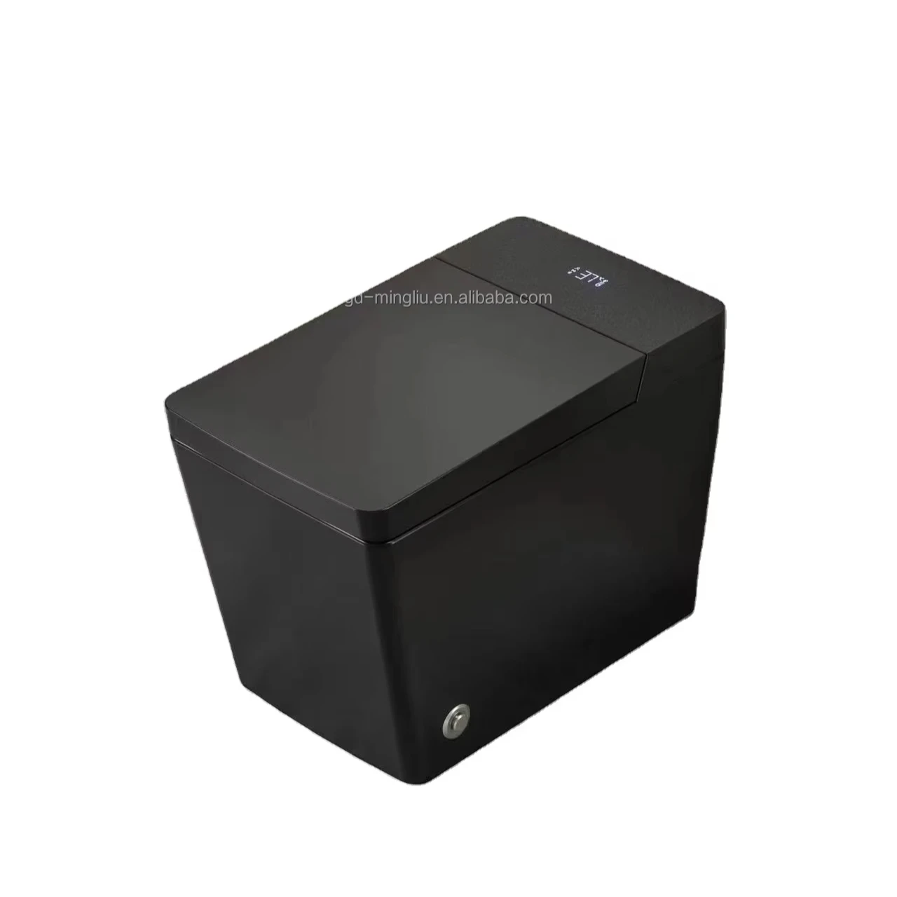 Modern Square Ceramic Smart Flush Toilet Apartment Suite Sensing Flip Toilet Bathroom Night Lighting Smart Deodorant Toilet