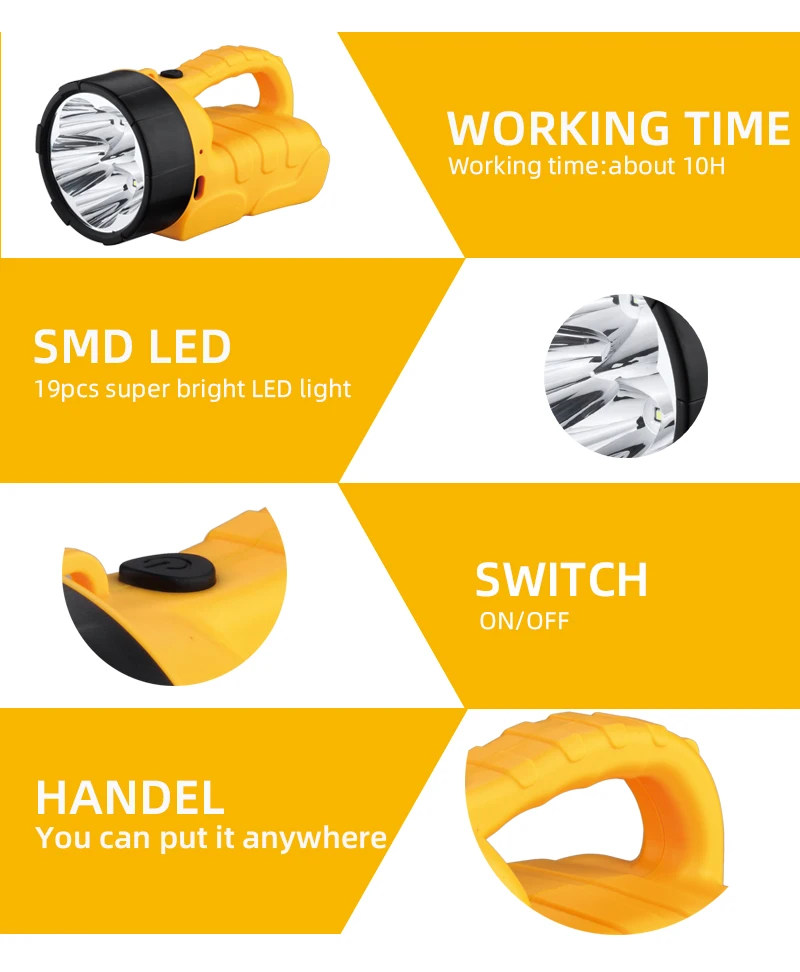 
Fine appearance super brigh customized led flashlight rechargeable 
