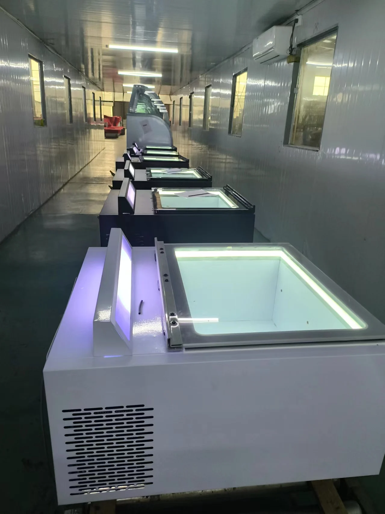 Self-Service Open-Door Desktop Ice Cream and Yogurt Display Cabinet Thick Cut Cooler Refrigerator for Cake Application