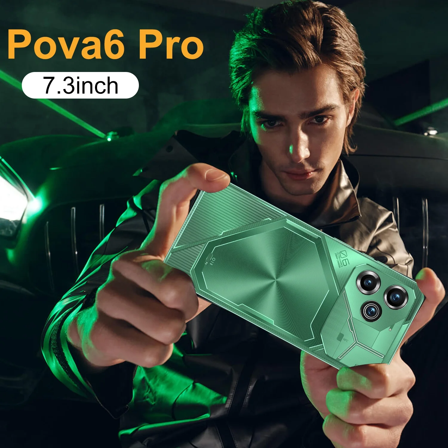 New Style Pova 6 pro 16GB+1TB 108MP HD Camera 7.3 Inch 10 Core 5G Smartphone Double Sim Card Android 13 CellPhone