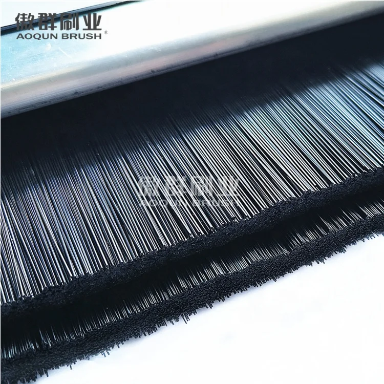 1U Cable Raised Floor Grommet Brush