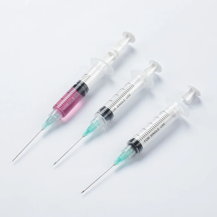 tail Ce Approved Medical Safety Self Destruct Syrine 0.5Ml Auto Disable Syringes With Needle