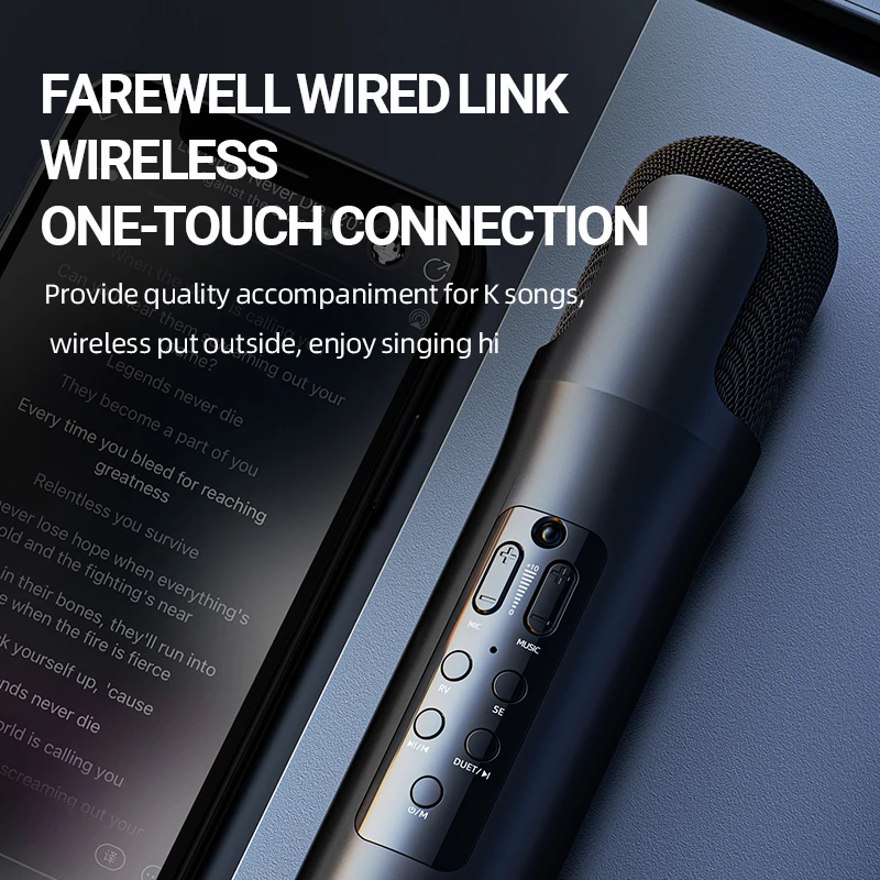 Лидер продаж Amazon беспроводной Usb микрофон K8 ручной для караоке динамик