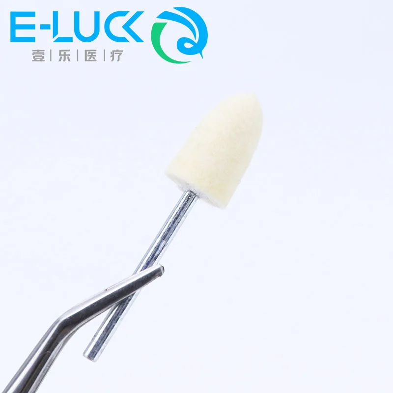 High Quality 10PCS Wool Cotton Polisher Grinding  Dental Lab Polishing Brush