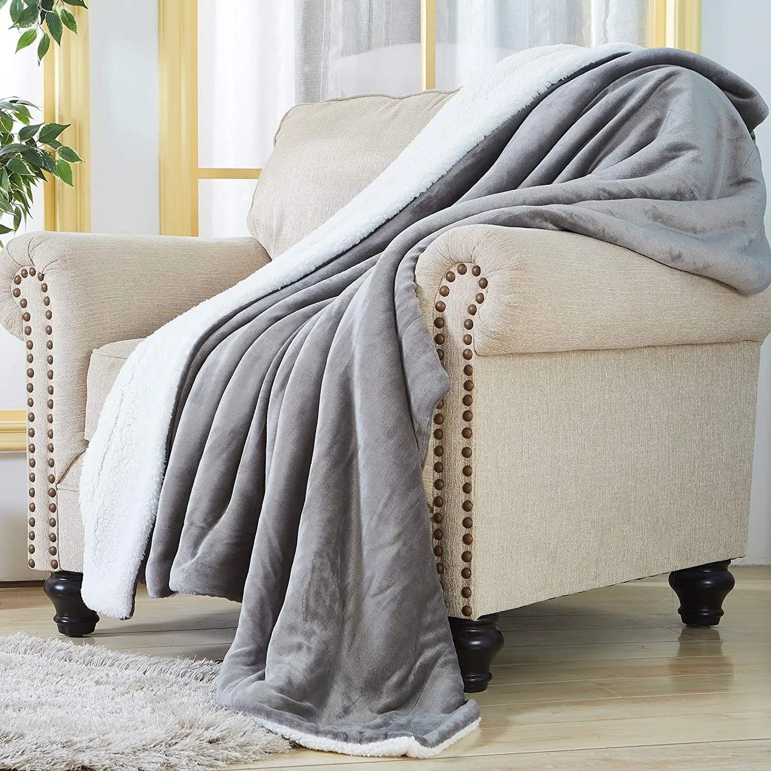 Korean Style Airline Airplane Travel Raschel Comforter Blankets
