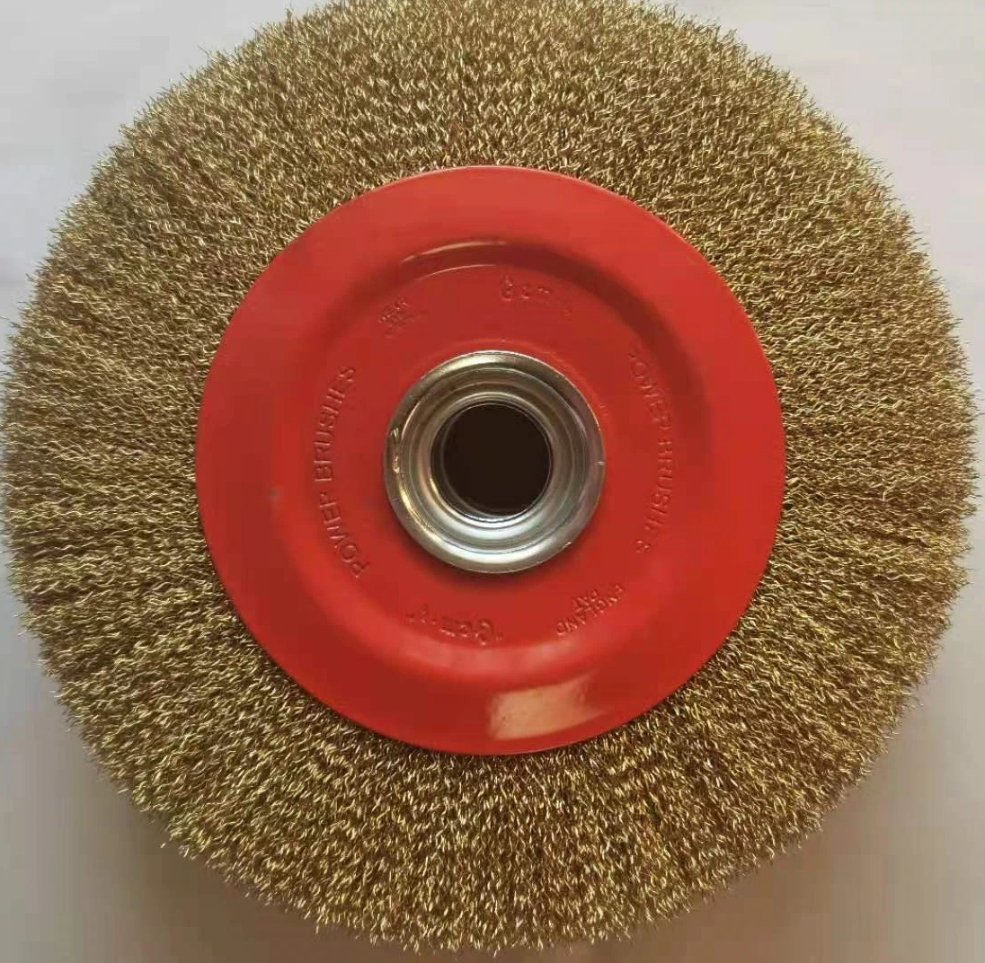 200mm heavy duty wheel brush wire copper 9 inch wire brush stainless steel wire wheel brush for grinder